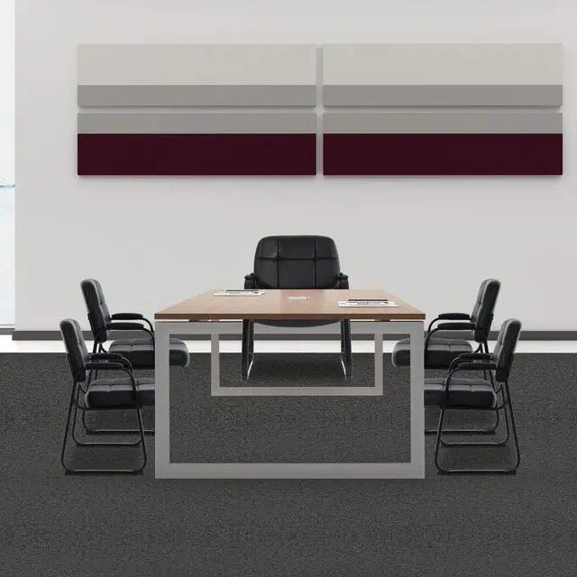 Alt view image 6 of 14 - CLATINA Big & Tall Waiting Room Guest Chair with Bonded Leather Padded Arm Rest and Sled Base for Office Reception Lobby and Conference Desk, Black