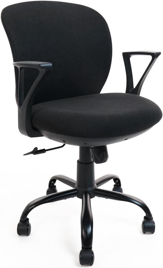 CLATINA Mid Back Office Desk Chair with Comfortable Thickened Seat