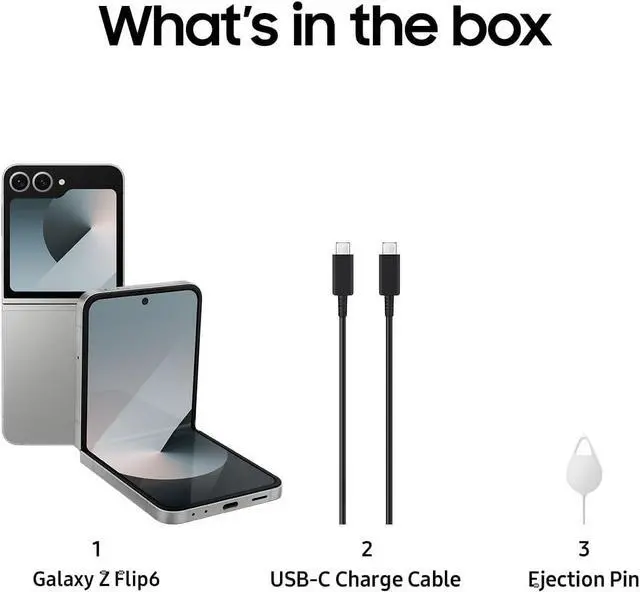 Alt view image 4 of 4 - Samsung Galaxy Z Flip6 5G 512GB - Unlocked SILVER SHADOW CANADIAN VERSION