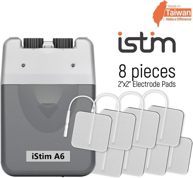  iStim A6 Analog Rechargeable Dual Channel TENS Unit/TENS Device/ TENS Machine - for Pain Relief/Pain Control and Management - 3 Modes and  Easy to Use (Including Electrode Pads) : Health & Household