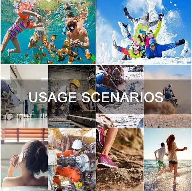 Alt view image 4 of 7 - Galaxy S21 Waterproof Case, Protective Clear Cover,Full Body with Built-in Screen Protector, IP68 Waterproof Shockproof Case for Samsung Galaxy S21 6.2 Inch (2021) (Black/Clear)