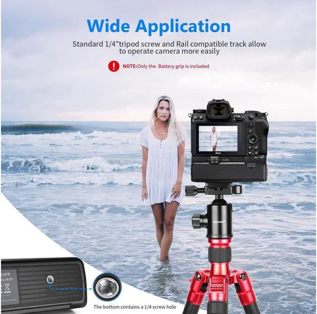 Alt view image 7 of 7 - Battery Grip Pack as MB-N10 Replacement for Nikon Z6 Z7 Camera, Support Vertical Shooting, Works with 2 EN-EL15a Rechargeable Li-ion Batteries (Battery Not Included)