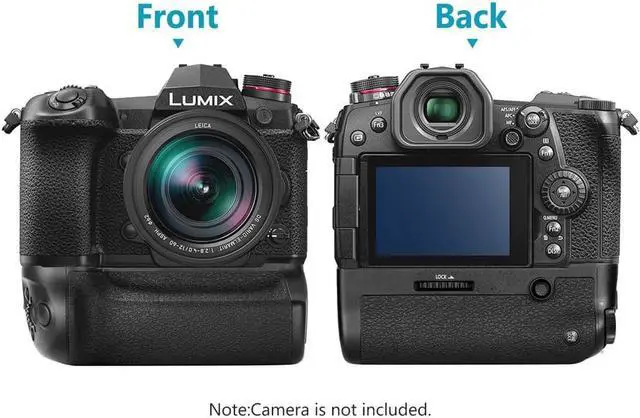 Alt view image 6 of 7 - Battery Grip DMW-BGG9 Power Pack Replacment Part for Panasonic G9 Camera with Shutter Release Focus Point Control Joystick Work with 1 DMW-BLF19E Li-ion Battery (Battery Not Included)