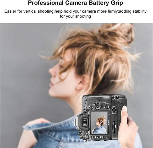 Alt view image 7 of 7 - MB-D11 Professional Vertical Battery Grip Replacement For Nikon D7000 DSLR Camera