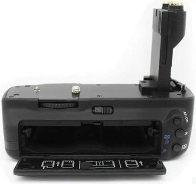 Alt view image 2 of 5 - Replacement BG-E6 Professional Vertical Battery Grip for Canon EOS 5D Mark II Camera work with 2 LP-E6 battery or 6 AA Batteries