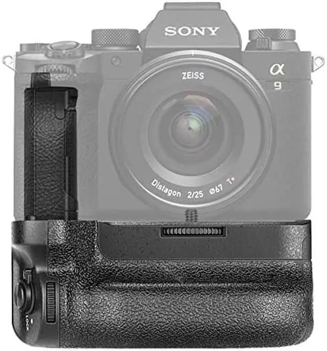 Alt view image 3 of 7 - VG-C4EM Replacement Professional Vertical Battery Grip for Sony Alpha A9II A7RIV A7MIV Cameras Works with NP-FZ100 Battery