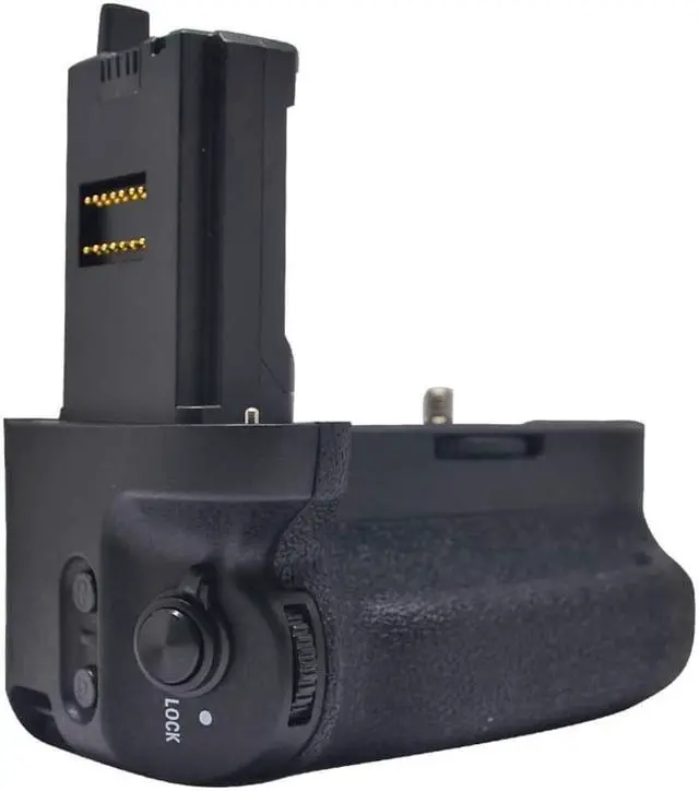 Alt view image 6 of 7 - VG-C4EM Replacement Professional Vertical Battery Grip for Sony Alpha A9II A7RIV A7MIV Cameras Works with NP-FZ100 Battery