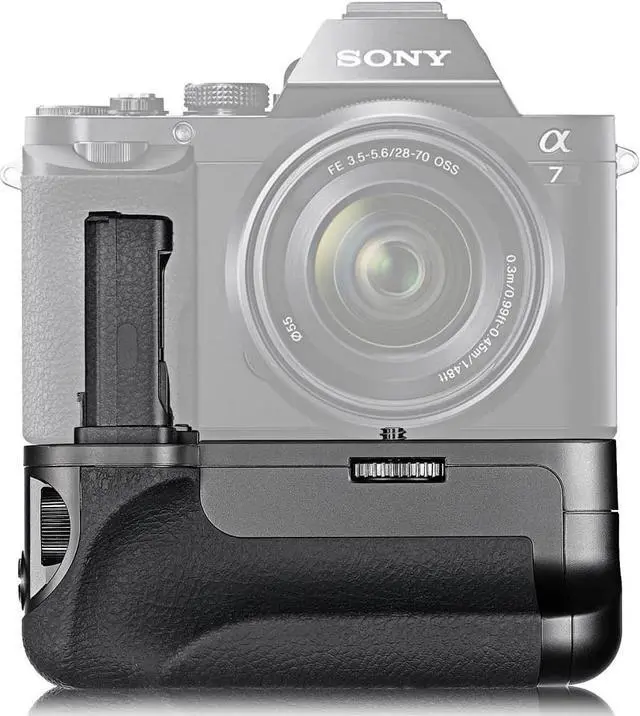 Alt view image 4 of 5 - VG-C1EM Replacement Vertical Battery Grip for Sony Alpha A7 A7R A7S DSLR Cameras Compatible with NP FW50
