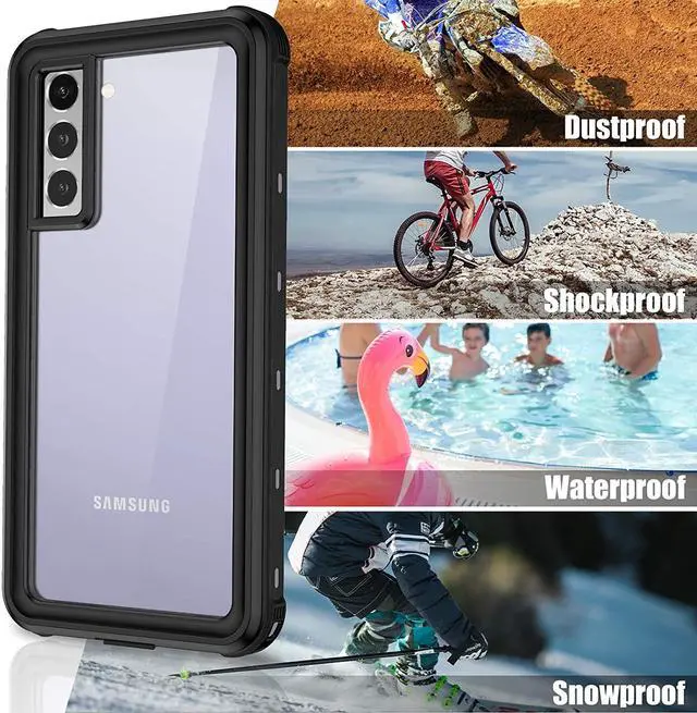Alt view image 4 of 7 - Designed for Samsung Galaxy S21 Plus Slim Waterproof Case 5G,  Built-in Screen Protector IP68 Underwater Full Body Clear Sound Anti-Scratch Waterproof Case for Samsung Galaxy S21 Plus 5G 6.7", Black
