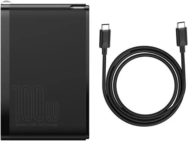 Alt view image 6 of 7 - Baseus GaN Charger 100W USB Type C PD Fast Charger with Quick Charge 4.0 3.0 USB Phone Charger For MacBook Laptop Smartphone