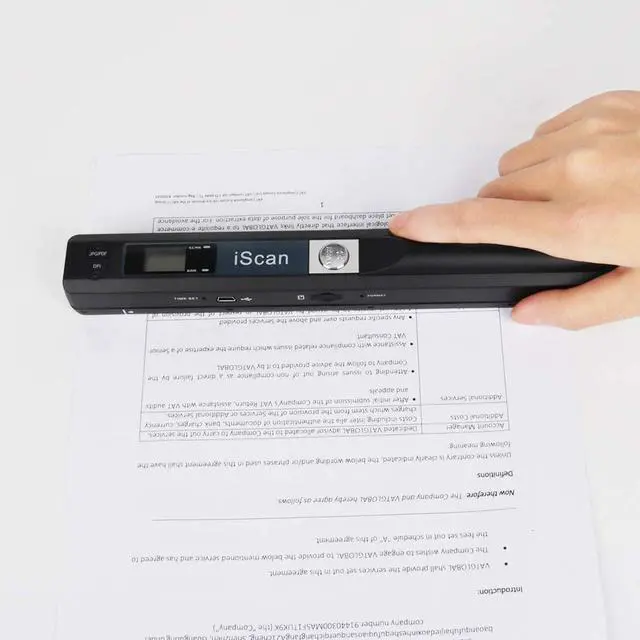 Alt view image 6 of 7 - Portable Scanner iSCAN 900 DPI A4 Document Scanner Handheld for Business, Photo, Picture, Receipts, Books, JPG/PDF Format Selection, Micro SD Card Hand Scanner-B