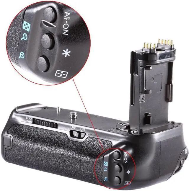 Alt view image 4 of 5 - BG-E14 Battery Grip for EOS 70D 80D DSLR Digital SLR Camera