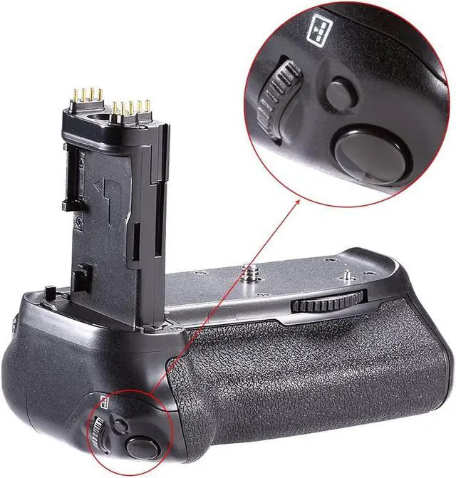 Alt view image 2 of 5 - BG-E14 Battery Grip for EOS 70D 80D DSLR Digital SLR Camera