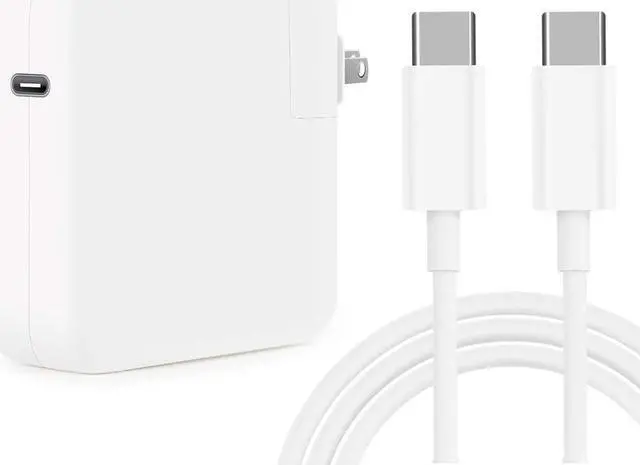 Main image of 61W USB-C Power Adapter and USB-C to USB-C Charge Cable (6.6ft/2m) for Apple