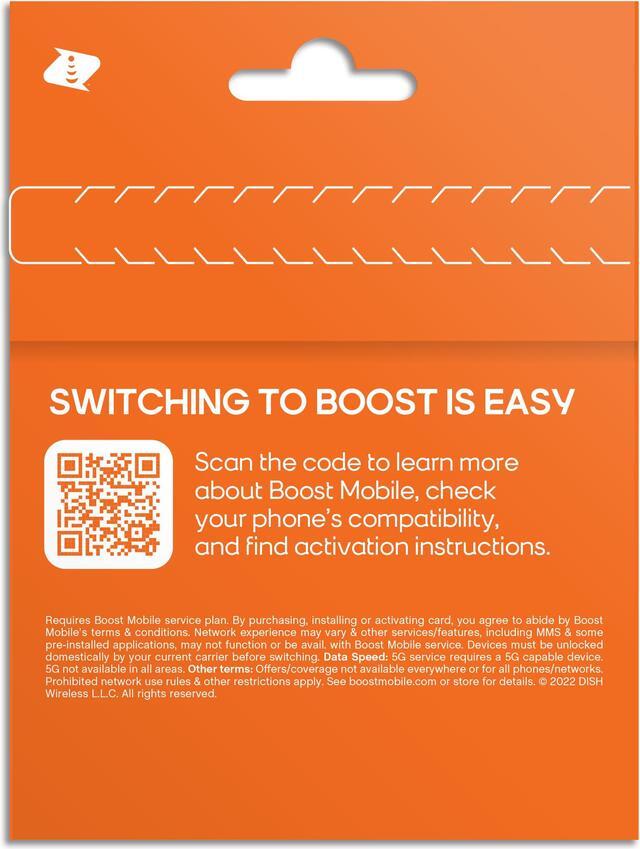 Alt view image 3 of 11 - Boost Mobile 3 Month Plan Unlimited Data, Talk & Text SIM Card Kit