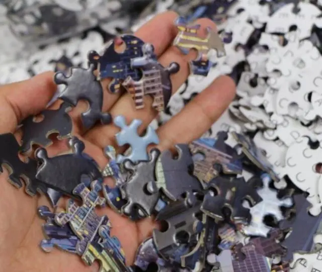 Alt view image 6 of 7 - Round Jigsaw Puzzle Planets and Space Educational Game 27 Inch 1000 Pieces