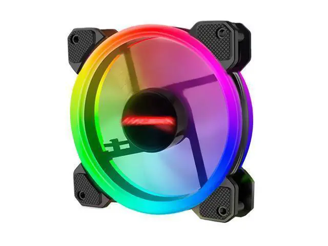 Alt view image 2 of 7 - 4 in 1 RGB Fans 120mm PC Computer Case Fan Cooling Cooler Fan Adjustable RGB Led 12V Mute Ventilador PC RGB Case Fan for Intel AMD