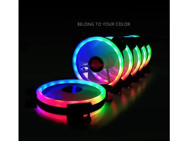 Alt view image 7 of 7 - 4 in 1 RGB Fans 120mm PC Computer Case Fan Cooling Cooler Fan Adjustable RGB Led 12V Mute Ventilador PC RGB Case Fan for Intel AMD