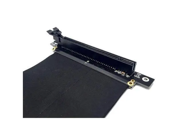Alt view image 5 of 5 - Riser PCI Express x16 to PCIE x16 Male to Female Graphics Card Riser PCI E PCIE3.0 PCI-E 16x Ribbon Extension Cable for Mining