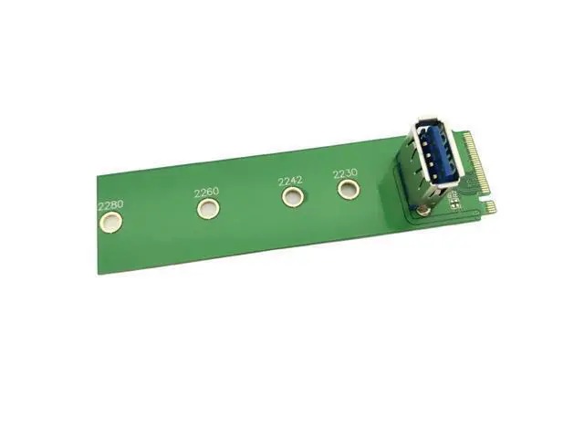 Alt view image 2 of 6 - 10pcs NGFF M.2 to PCI-E X16 Slot Transfer Card Mining Pcie Riser Card for 2242/2230/2260/2280 mm M2 NGFF riser Extension card