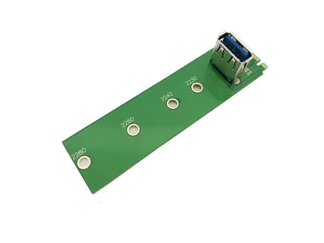Alt view image 3 of 6 - 10pcs NGFF M.2 to PCI-E X16 Slot Transfer Card Mining Pcie Riser Card for 2242/2230/2260/2280 mm M2 NGFF riser Extension card