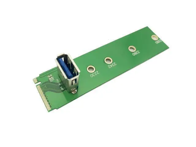 Alt view image 4 of 6 - 10pcs NGFF M.2 to PCI-E X16 Slot Transfer Card Mining Pcie Riser Card for 2242/2230/2260/2280 mm M2 NGFF riser Extension card