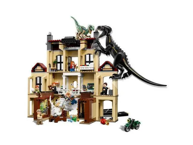 Alt view image 3 of 4 - Dinosaur Indoraptor Rampage At Lockwood Estate Building Block Toys for Children