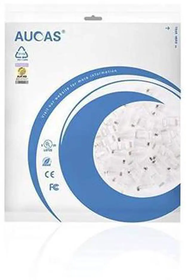 Alt view image 7 of 7 - CAT6 RJ45 Connectors Ethernet End GoldPlated 8P8C UTP Network Plug for Solid Wire amp Standard Cable Transparent Crimp Connector Cat6a Cable Insert 50Pack