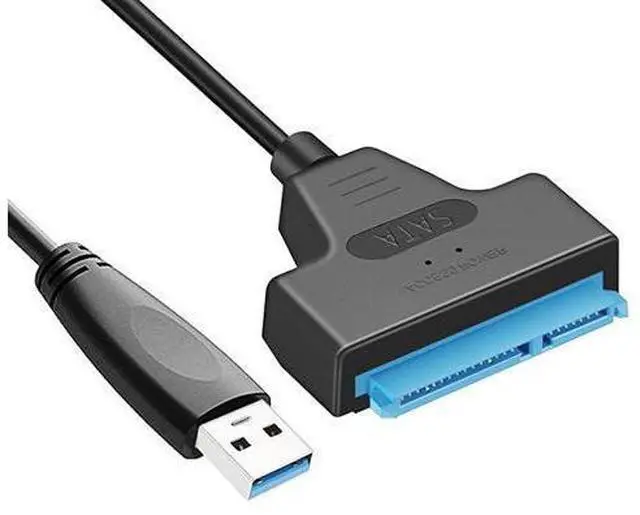 Main image of Upgraded SATA to USB Cable USB 30 SATAIII Hard Drive Adapter Cable for 25 Inch SSD HDD Support UASP 8 Inch Long