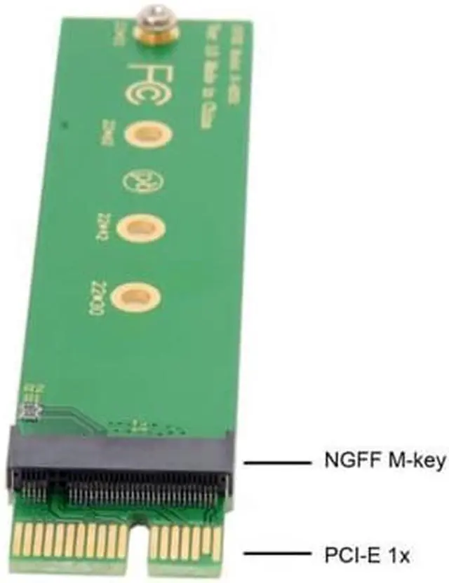 Alt view image 4 of 7 - NGFF M-key NVME AHCI SSD to PCI-E 3.0 1x x1 Vertical Adapter for XP941 SM951 PM951 960 EVO SSD SA-002