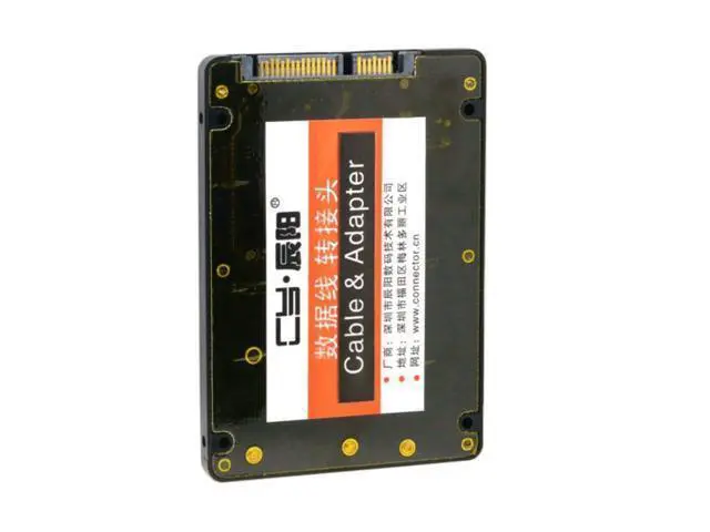 Alt view image 5 of 7 - 2 in 1 Combo M.2 NGFF B-key & mSATA SSD to SATA 3.0 Adapter Converter Case Enclosure SA-215