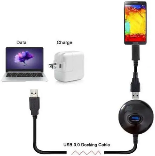 Alt view image 5 of 7 - SM USB 3.0 Type-A Male to Female Extension Dock station Docking Cable 0.8m