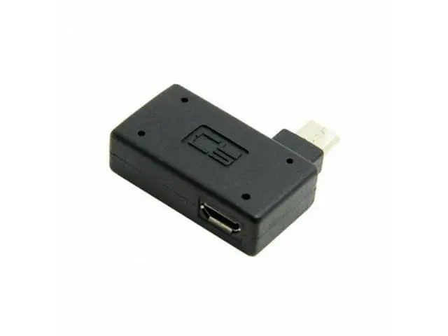 Alt view image 2 of 7 - 90 Degree Right Angled Micro USB 2.0 OTG Host Adapter with USB U2-241-RI