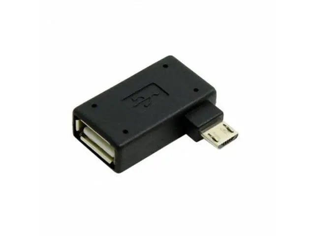 Alt view image 3 of 7 - 90 Degree Right Angled Micro USB 2.0 OTG Host Adapter with USB U2-241-RI