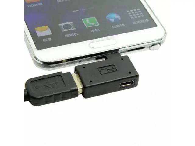 Alt view image 6 of 7 - 90 Degree Right Angled Micro USB 2.0 OTG Host Adapter with USB U2-241-RI