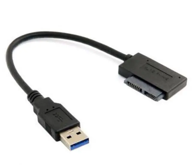 Alt view image 4 of 6 - USB 3.0 to 7+6 13pin Slimline Sata Adapter Cable for Laptop Cd DVD Rom Optical Drive