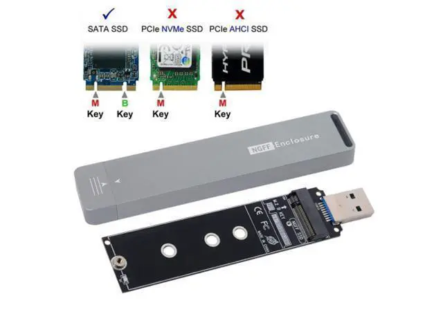 Alt view image 3 of 7 - B/M-key NGFF M2 SSD to USB 3.0 External PCBA Conveter Adapter Card Flash Disk Type U3-037