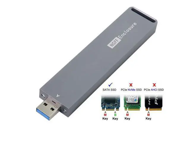 Alt view image 5 of 7 - B/M-key NGFF M2 SSD to USB 3.0 External PCBA Conveter Adapter Card Flash Disk Type U3-037