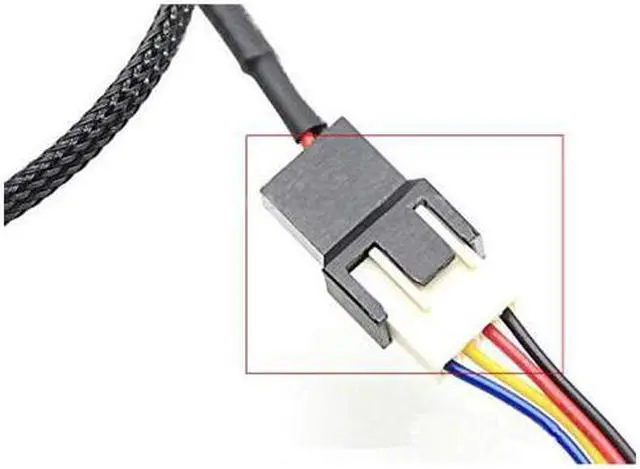 Alt view image 4 of 4 - 2 Pack USB to 3-Pin / 4-Pin PWM 5V USB Sleeved Fan Power Adapter Cable USB to 3 Pin / 4 Pin Case Fan Adapter Connector Cable (USB-3Pin/4Pin Cable)