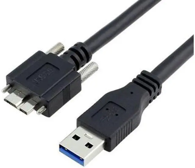 Main image of FVH 1.2M USB 3.0 A type Cable Male to Micro USB 3.0 B Male with Mount Panel Screws for Hard Disk Mobile Phone U3-106-1.2M