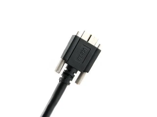 Alt view image 2 of 6 - FVH 1.2M USB 3.0 A type Cable Male to Micro USB 3.0 B Male with Mount Panel Screws for Hard Disk Mobile Phone U3-106-1.2M