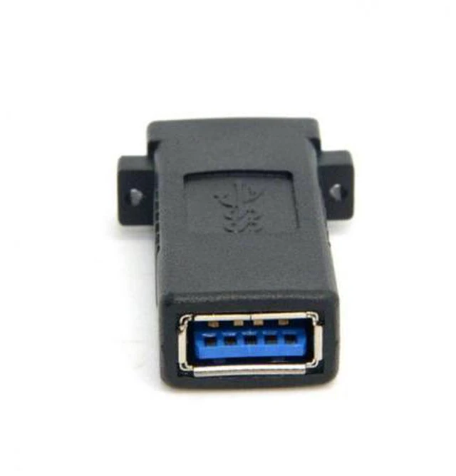 Alt view image 4 of 6 - SM USB 3.0 Female to Female Extension Exteder Coupler Adapter with Panel Mount Holes