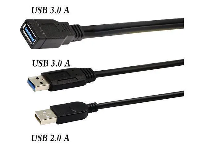 Alt view image 3 of 7 - zdyCGTime USB 3.0 Extender Cable USB 3.0 Female to USB 3.0 & USB 2.0 Male Extra Power Data Y Splitter Charger Extension Cable(33CM/13inch)