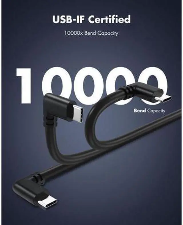 Alt view image 5 of 7 - KIWI design Link Cable for Oculus Quest 2, 10 Feet/3 Meters High-Speed Data Transfer USB C 3.2 Gen1 Cable to a Gaming PC, Black