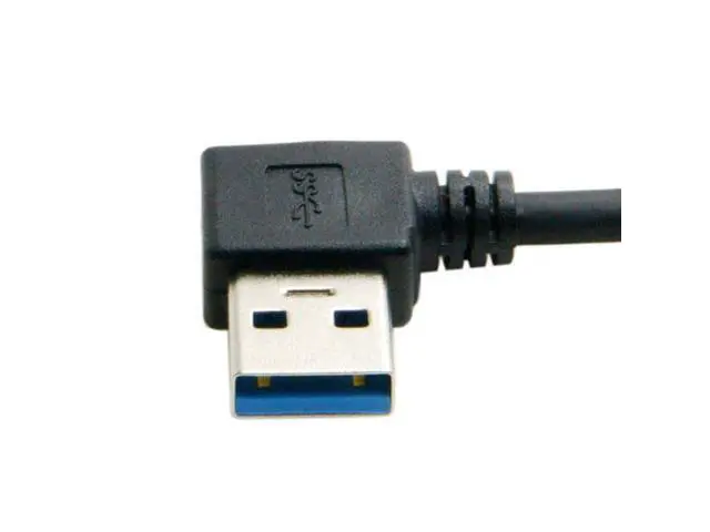 Alt view image 2 of 5 - FVH CY U3-036-LE Left Angled USB 3.0 Type-A Male to USB 3.0 Type-A Female Extension Cable 20cm 5Gbps 90 Degree