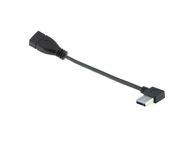 Alt view image 4 of 5 - FVH CY U3-036-LE Left Angled USB 3.0 Type-A Male to USB 3.0 Type-A Female Extension Cable 20cm 5Gbps 90 Degree