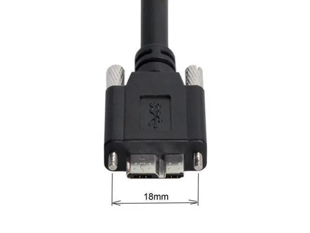 Alt view image 2 of 6 - Shenzhong 8m USB 3.0 A Type Repeater Cable Male to Micro USB 3.0 B Male with Mount Panel Screws for Camera