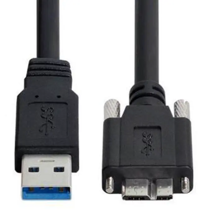 Alt view image 4 of 6 - Shenzhong 8m USB 3.0 A Type Repeater Cable Male to Micro USB 3.0 B Male with Mount Panel Screws for Camera
