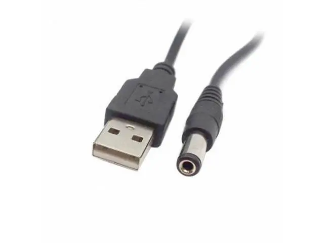 Alt view image 3 of 4 - USB 2.0 A Type Male to 5.5 x 2.5mm Plug Barrel Connector Cable U2-254-BK