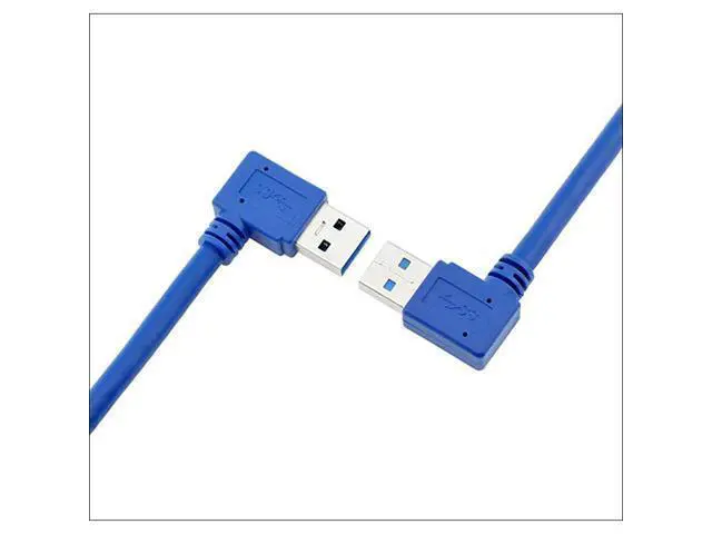 Alt view image 4 of 6 - Right Angle USB Extension Cable Short USB 30 Extension Cable 90 Degree Left Right Angle USB Type A Male to Female Cable for USB A Hub PC Computer Laptop Notebook 2Pack LeftampRight